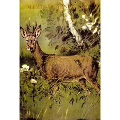 Medzinárodný terč Srnec redukovaný 10ks