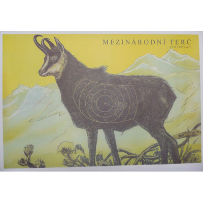 Medzinárodný terč Kamzík redukovaný 10ks