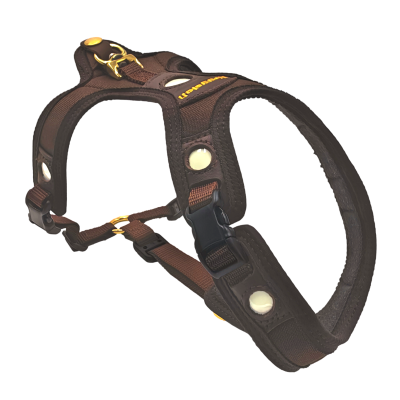 Svietiaci samonabíjací postroj Niggeloh hnedý