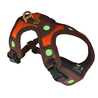 Svietiaci samonabíjací postroj Niggeloh oranžový